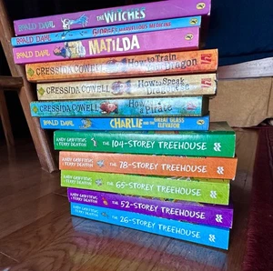 Lot of 12 Roald Dahl Story Treehouse How to Train Your Dragon Chapter Books - Picture 1 of 2