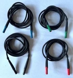Fluke Cat III 10A 1000V Green, Blue, Red And Black Test Leads. - Picture 1 of 6