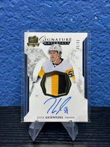 2017-18 UD The Cup Signature Materials Jake Guentzel Patch Auto 09/99 Penguins - Bild 1 von 6