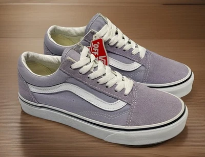 Vans Old Skool Zapatos de Skate Lavanda Púrpura Gamuza Lona Suela Waffle Para Mujer’s 5.5 Foto 1 de 4