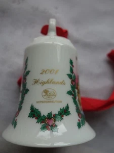 Hutschenreuther Weihnachtsglocke aus 2001 "Highlands", Sammlerglocke - Bild 1 von 2