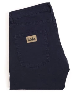 Lois Terrace Cotton 5 Pocket Jeans New Navy - Picture 1 of 3