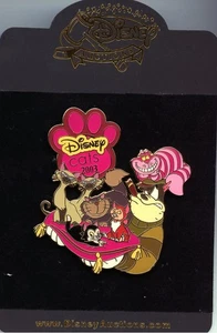 Disney Auction Cats Cheshire Si & Am Lucifer Figaro Dinah Pete Jumbo LE 100 Pin - Picture 1 of 1