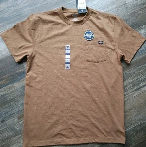 Dickies Heavyweight Men's T-Shirt Crew Neck XLT Tan Cotton Short Sleeve NWT - Picture 1 of 5