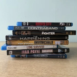 MARK WAHLBERG 9 MOVIE LOT DVD Blu-ray Ted Transformers Invincible Lone Survivor - Picture 1 of 8