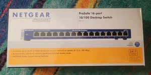 NETGEAR ProSafe 16 PORT 10/100 Desktop SWITCH FS116 - Picture 1 of 7