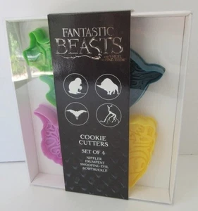 LC Wizarding World Fantastic Beasts Cookie Cutters set of 4 Niffler Bowtruckle - Picture 1 of 7
