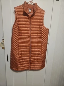 Duluth Trading Company Women's  XL Down Right Tunic Vest Color Rust Orange  - Picture 1 of 12