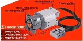 Compatible L Motor 88003 / Lego Replacement Cleaned