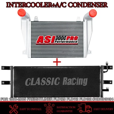 INTERCOOLER+A/C CONDENSER FOR 90-05 FREIGHTLINER FLD120 FLD112 FLD132 #HDH010194 Foto 1 de 4