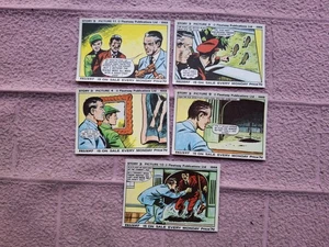 FLEETWAY PLUBLICATIONS - STORY OF SEXTON BLAKE x 5 CARDS GD+ - Picture 1 of 2