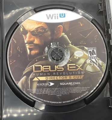 Deus Ex: Human Revolution Director's Cut (Nintendo Wii U, 2013) Disc Only Tested - Image 1 of 4