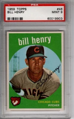 1959 Topps  #46 Bill Henry - PSA 9  Complete set being listed - Image 1 of 2