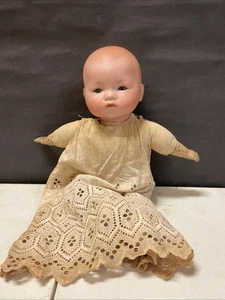 Antique Armand Marseille AM 341 Sleepy Eye Baby German Crier Doll - 12” - Picture 1 of 13