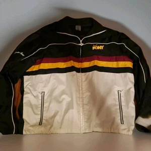 FELPA GIACCA PISTA PONY Signature Series vintage anni 80 zip anni 90 GRANDE uomo - Foto 1 di 20