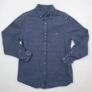 Vineyard Vines Tucker Flannel Shirt Mens Medium Blue Plaid Button Down Classic - Picture 1 of 14