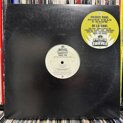 PRINCE PAUL + DE LA SOUL - MORE THAN U KNOW (12")  1998!!  RARE!!  AMONG THIEVES - Image 1 of 2