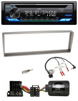 JVC Bluetooth Lenkrad USB DAB CD Autoradio für Alfa Romeo 156 ab 2003 silber - Bild 1 von 4