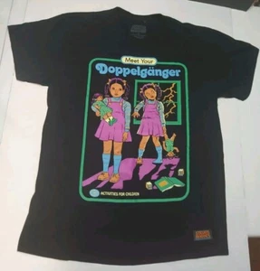 Steven Rhodes Meet Your Doppelganger Men's Black Cotton Tee Size Lg - Picture 1 of 7