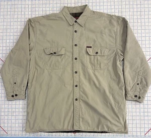Wolverine Men's XL Blanket Lined Jacket Brown Chore Work Flannel Tan Pockets - Picture 1 of 20