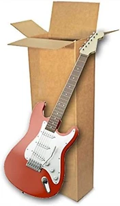 5 Pack Electric Guitar Cardboard Box Side Loading Corrugated 18" L X 6" W X 45 - Picture 1 of 12