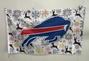 Christmas Buffalo Bills 3x5 ft Flag Banner Football ● FREE SHIPPING ● Limited  - Picture 1 of 1
