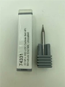 Harvey Tool 74331 .031 x .093 LOC Hartmetallkugel 4FL Miniatur Schaftfräser unbeschichtet - Bild 1 von 2