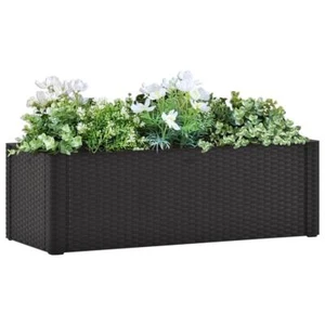 vidaXL Garden Raised Bed with Self Watering System Anthracite 39.4"x16.9"x13" - Picture 1 of 7