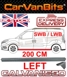PARA FIAT DOBLO SWB LWB 2010- CARROCERÍA REPARACIÓN UMBRAL ÓXIDO PANEL EXTERIOR 200 CM IZQUIERDO - Imagen 1 de 6