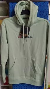 Sudadera con Capucha Pullover Napapijri Bory 2 Verde Escarcha Ajuste Regular, Para Hombre Talla XL - Imagen 1 de 5