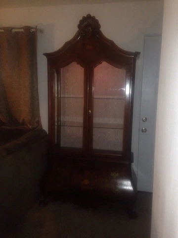Italian Bombay Style China Cabinet Delivery Available See Details Dallas, Tulsa Cover