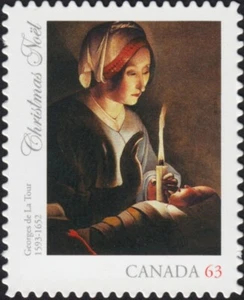 jq. DIE CUT = SAINT ANNE WITH THE CHRIST CHILD = CHRISTMAS Canada 2013 #2688i - Picture 1 of 1