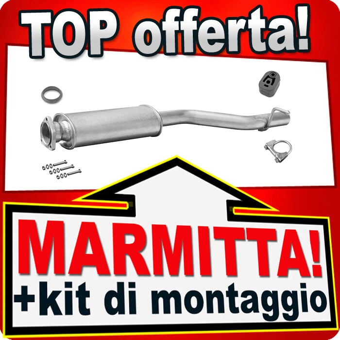 Silenziatore Centrale per MERCEDES-BENZ CLK 200 C-KLASSE T-MODEL C180 C200 C230 - Immagine 1 di 1