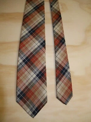 Винтажный галстук 50-х 60-х мужской Pendleton клетку галстук  - Изображение 1 из 2