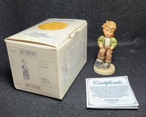 M.J. Hummel Goebel Let's Play Box/COA 2051/B 3 1/2" TMK 7 Signed First Issue - Picture 1 of 4
