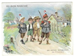 Les Prisonniers - Les Petites Manoeuvres - Chromo Au Bon Marché - Trade card - Imagen 1 de 2