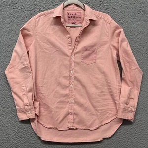 Frank & Eileen Shirt Womens S Pink Eileen Denim Relaxed Fit Button Up Minimalist - Picture 1 of 12