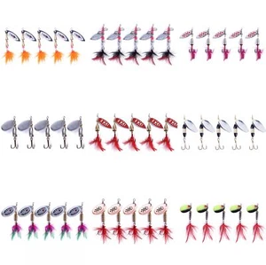 Lotto 10 pz/set esca da pesca metallo spinner esche spinner cucchiaio basso trota - Foto 1 di 22