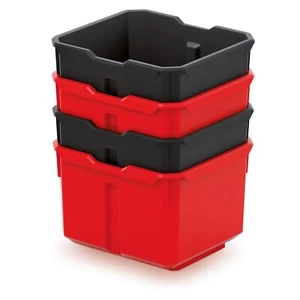 Set di 4 Contenitori Plastica X Block porta minuteria appendibili resistenti - Imagen 1 de 9