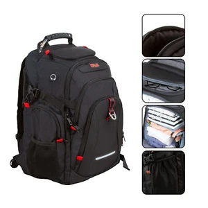Durable Travel Backpack w/USB Port, TSA Approved, 20+Pockets, RFID Blocking - Picture 1 of 12