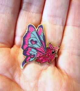 Butterfly Pin Moth Rainbow - Hard Enamel - Picture 1 of 5