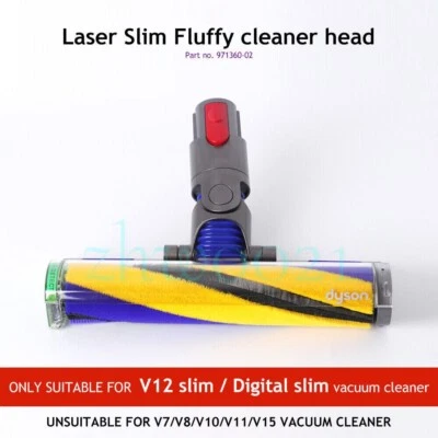 NUEVO cabezal limpiador mullido delgado Dyson V12 Detect Laser 971360-02 para digital delgado Foto 1 de 4