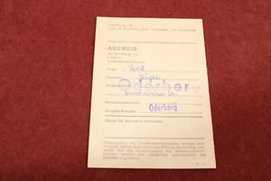 Identificación para la obtención de 3 juegos de sellos postales especiales de la RDA Oderberg 1987 - Imagen 1 de 2
