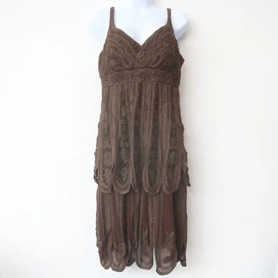 Sue Wong Babydoll Dress 10 Lace Formal Event Whimsical Fairy Y2K Boho - Image 1 of 4