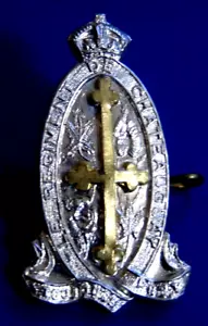 CANADÁ KC Regimiento de las Fuerzas Armadas Canadienses de Chateauguay gorra insignia SCULLY - Imagen 1 de 3