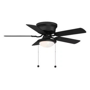 NEW 44 in LED Ceiling Fan Sleek Matte Black Design with Light Kit for Any Room - Picture 1 of 9