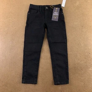 True Indigo Boys Size 4 Black Stretch Denim Skinny Jeans NWT - Picture 1 of 5