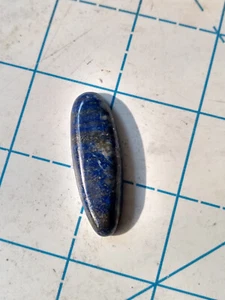 1.5" x 0.25" x 0.1" Lapiz Lazuli cabochon #4 - 8 grams / 40 Carats - Picture 1 of 10