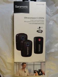 SARAMONIC BLINK 500 B2 DUAL-CHANNEL WIRELESS  MICROPHONE SYSTEM BRAND NEW - Picture 1 of 4