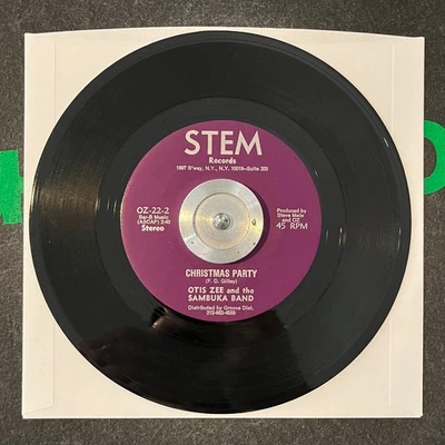 OTIS ZEE AND THE SAMBUKA BAND Funky Christmas Party 7” EX Holiday Soul Stem 1971 - Bild 1 von 2